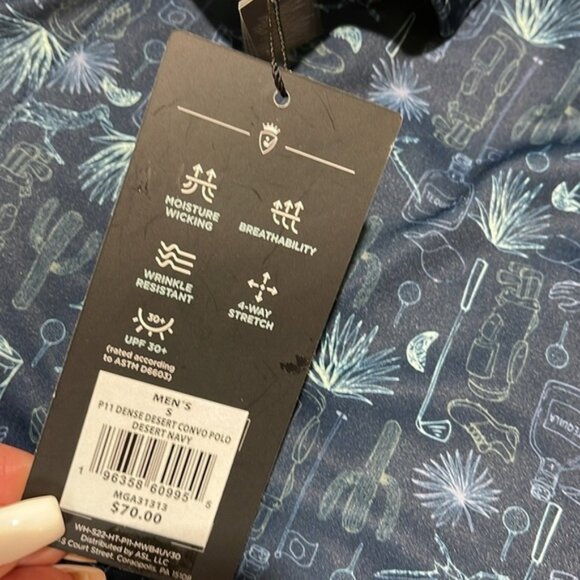 Walter Hagen Men's Performance 11 Dense Desert Convo Golf Polo - Picture 3 of 7